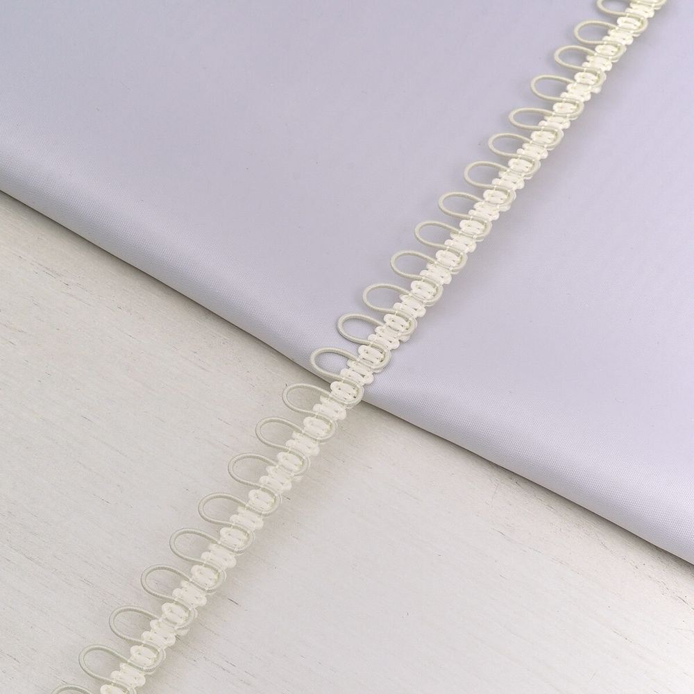 Тесьма декоративная с петлями 15 мм / 18.29 метра, молочный, 13-7735