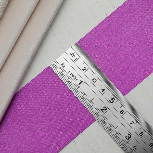 Лента атласная 1-сторонняя 50.0 мм / 22.86±1 метров, 168 т.сиреневый, Globus