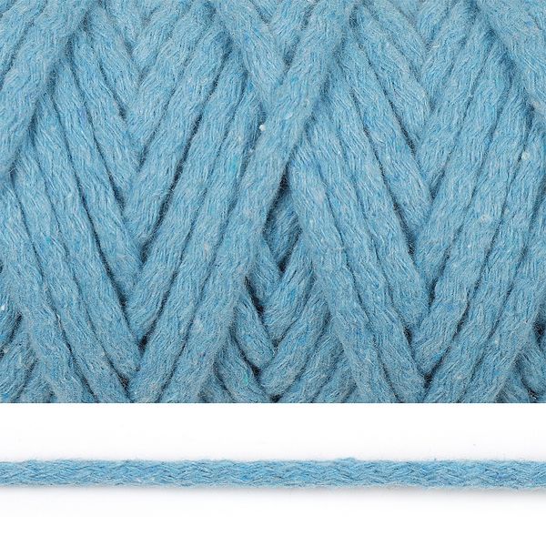 Шнур круглый х/б ⌀5.0 мм / 50 метров, 0310 бирюзовый