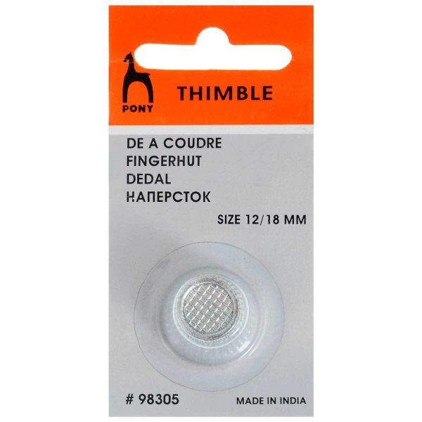 Напёрсток хромированный, 18 мм, Pony