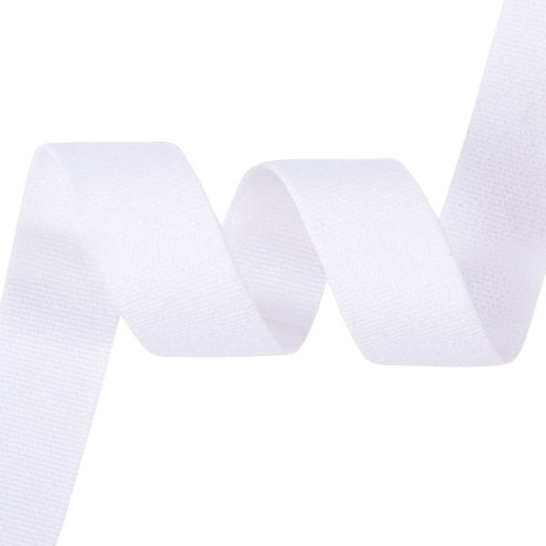 Резинка бельевая (стандартная) матовая 18.0 мм / 25 метров, 001 белый, Blitz LB-70