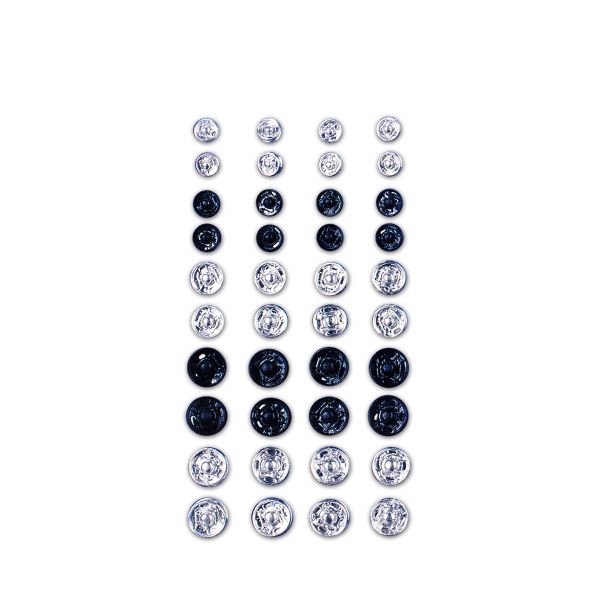 Кнопка пришивная металл ⌀7-12 мм, 40 шт, ассорти, Gamma SF-001