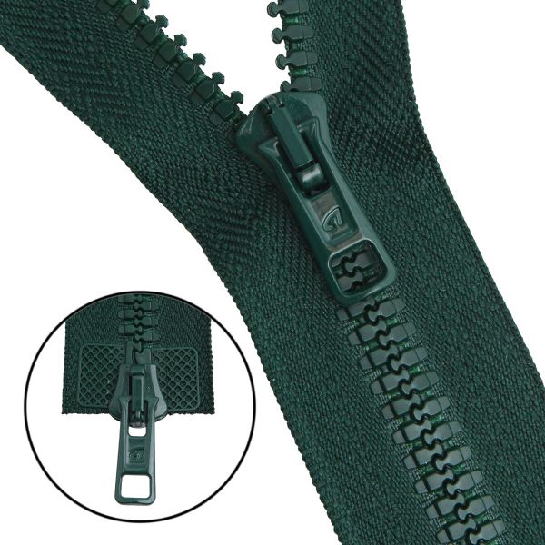 Молния трактор Arta Т6 (6 мм) 2 зам., разъем., 100 см, цв. 054 т.зеленый, уп.5 шт