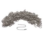 Мулька / биркодержатель (цепочка шариковая) 0,2х10 см металл (уп.~100 шт) New Star (никель)