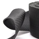 Стропа (ременная лента) 50 мм / 5х2.5 метра, толщ. 1.0 мм, [28 г/пог.м], 100% п/э, 33 серый