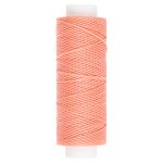 Нитки для кожи вощёные кручёные (полиэстер) 0.45 мм, 40 м, 014 коралловый, LC-005, Промысел