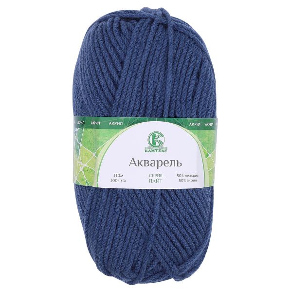 Пряжа Камтекс Акварель / уп.5 мот. по 100 г, 110 м, 022 джинса