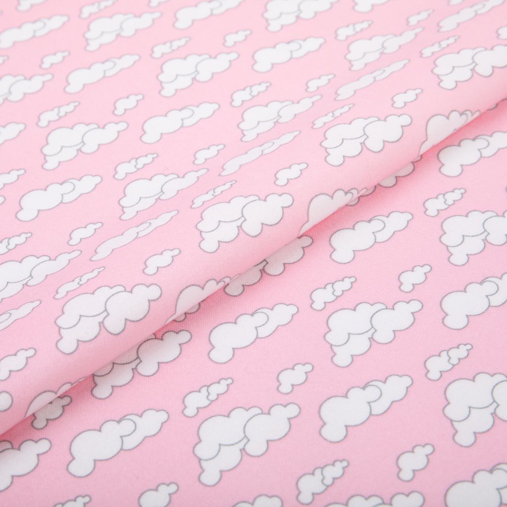 Ткань для пэчворка Peppy Молочные сны фланель, рулон 112 см / 5 метров, МС-20 розовый, Peppy