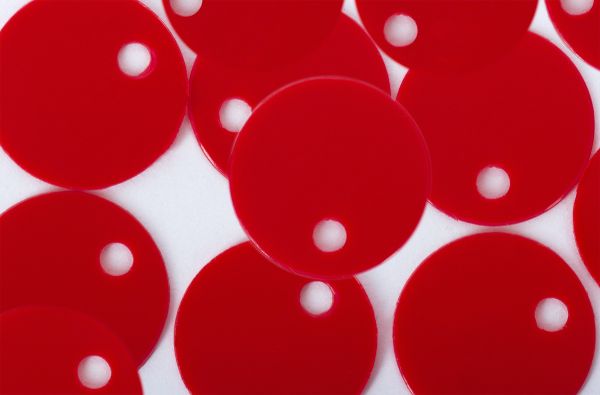 Пайетки Zlatka россыпью ZF-11/1 8 мм, 50 г (5х10 г), №06 красный