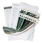 Набор для вышивания нитками Panna, Домик в лесу, 20х20 см