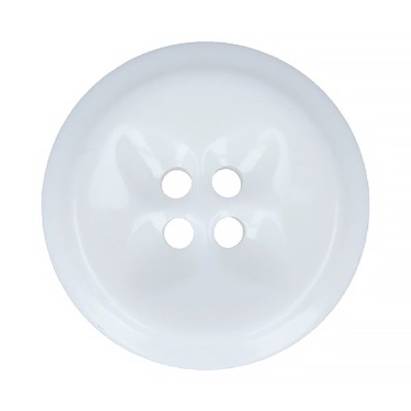 Пуговицы 4 прокола пальтовые 28 мм, 24 шт, А001 белый, Gamma EL 0020