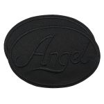 Термоаппликация круг ANGEL black 93х67мм (Black (черный)), 2 шт, LA559