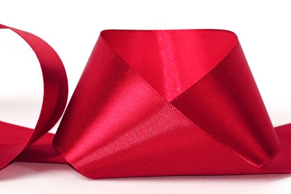 Лента атласная 1-сторонняя 50.0 мм / 33±2 метра, 048 бордовый, Gamma