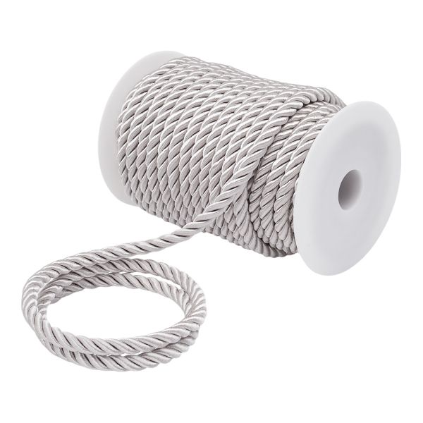 Шнур витой 8мм / 18,29м, 152 серебро