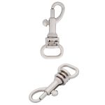 Карабин металл 10.0 мм (14х32 мм), цв.никель, 20 шт