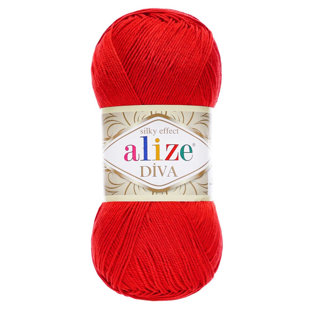 Пряжа Alize (Ализе) Diva / уп.5 мот. по 100 г, 350м, 105 коралловый закат