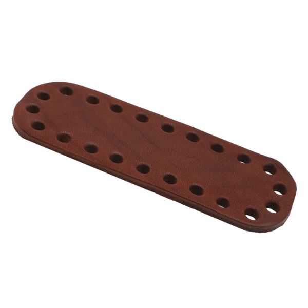 Дно для сумки мини, 11см / 4,2см, дизайн №506, 100% кожа (толстая кожа) (72 светло-коричневый)