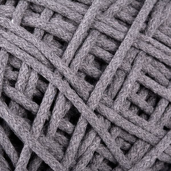 Шнур для макраме круглый х/б 06мм 60184/200 6 серый уп.200м