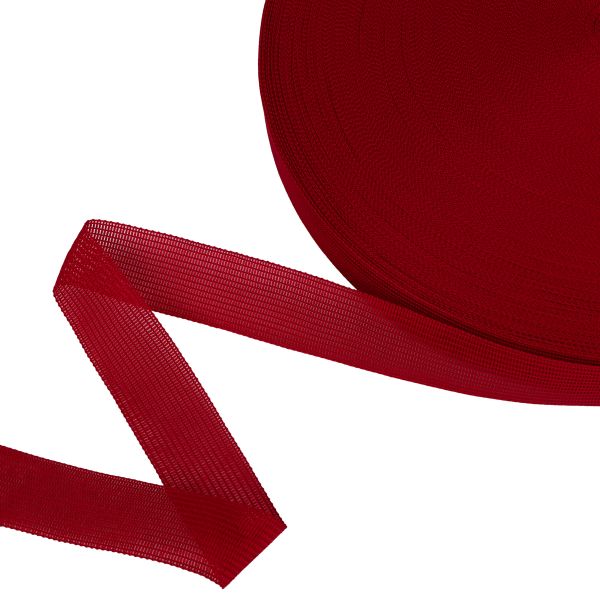 Тесьма (лента) окантовочная 22 мм / 100 метров, 820 красный, Gamma 022 О ЦВ
