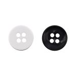 Пуговицы 4 прокола 18L (11мм), (Black черный) CB, 72 шт