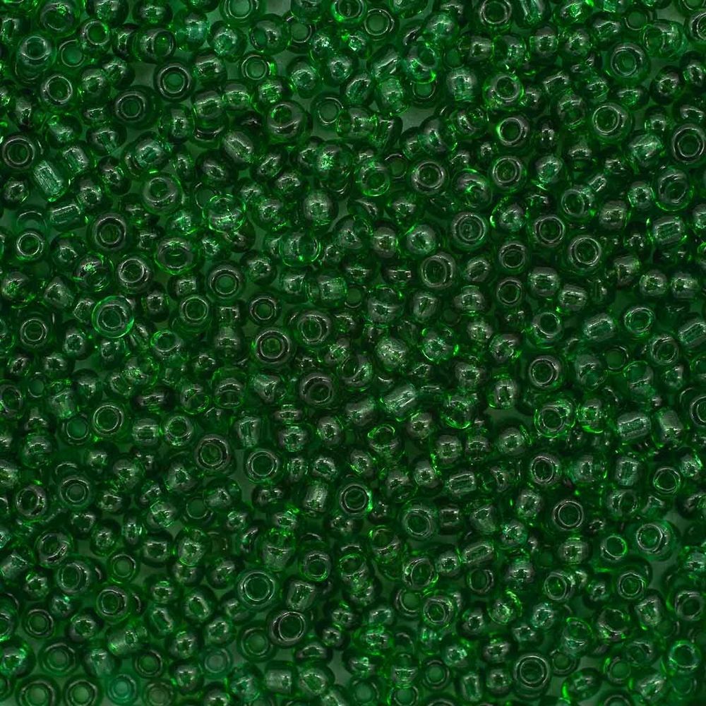 Бисер Astra&Craft 11/0 (2.1 мм), 200 г (10х20 г), цв. 7B зеленый/прозрачный