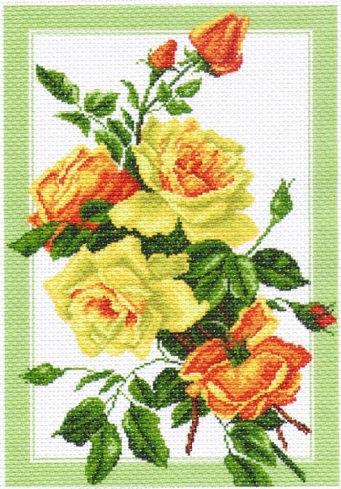 Рисунок на канве Матренин Посад 37х49 - 1224 Букет роз