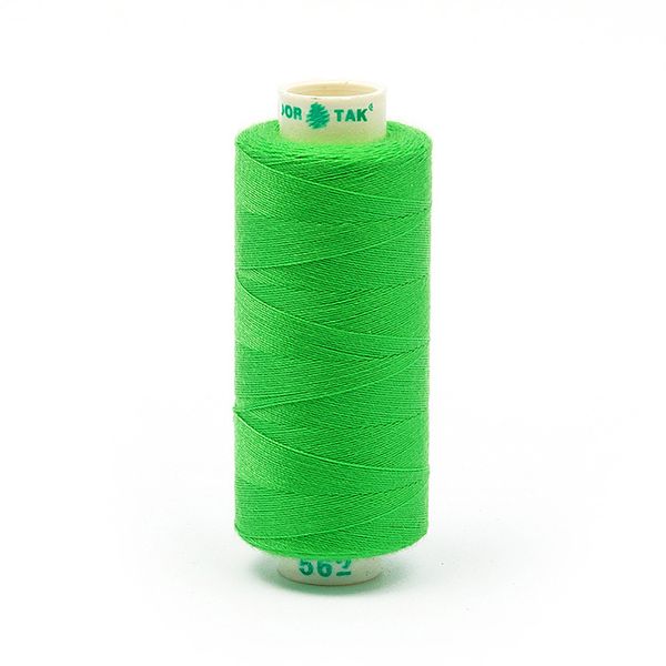 Нитки швейные бытовые Dor Tak 40/2, 366 м / 10 кат., 562 зеленый
