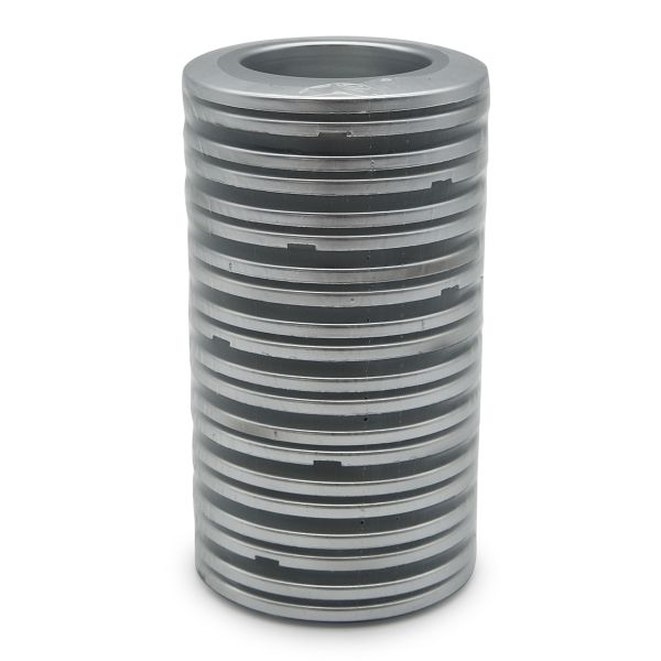 Люверсы шторные ⌀35 мм, с многоуровневым замком цвет № 39 светлое матовое серебро, 10 шт