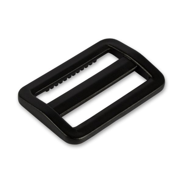 Пряжка двухщелевая пластик 32 мм, 100 шт, черный, Gamma SAR003