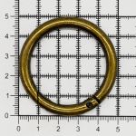 Карабин металл кольцо 38.0 мм (50х50 мм), латунь, 5 шт