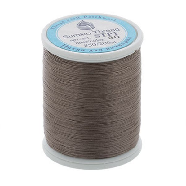 Нитки для пэчворка SumikoThread 200 м, (219 ярд), 30 серый