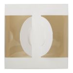 Коробка для мини-торта 14х14х8 см, белоснежная, S-Chief CBC-012