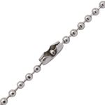 Мулька / биркодержатель (цепочка шариковая) 0,2х10 см металл (уп.~100 шт) New Star (никель)