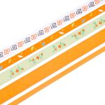 Набор репсовых лент, 5 шт, 45 м (2 шт по 18 м и 3 шт по 3 м), цвет оранжевый