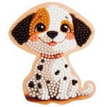 Кристальная (алмазная) мозаика Фрея ALVM-130, магнит, Щенок, 8.5х10 см