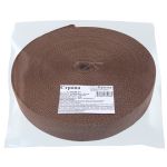 Стропа (ременная лента) 35 мм / 25 метров, толщ. 1.13 мм, [14.4 г/пог.м], 100% п/а, рис. 9358, коричневый, Gamma С3765Г17