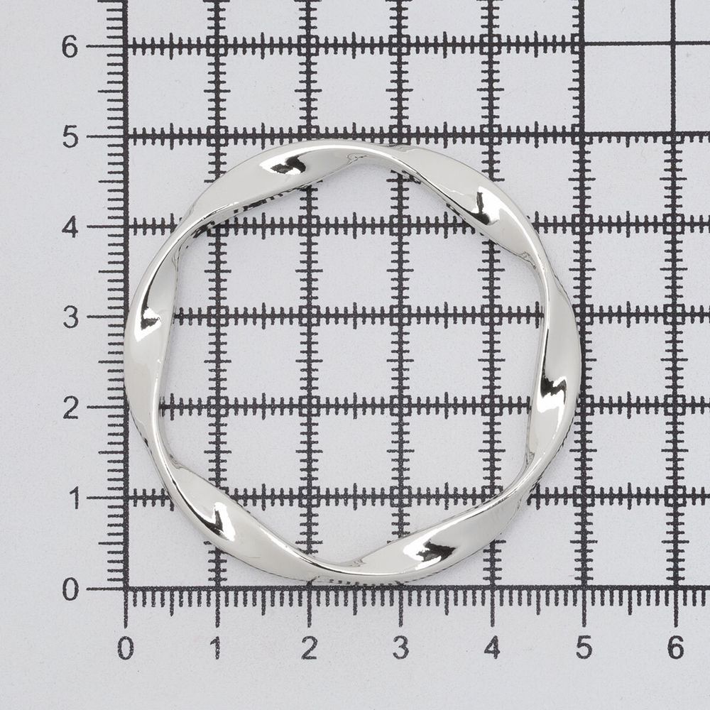 Кольцо литое металл in ⌀40 мм (50 мм внешн.), никель, 6 шт