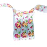 Лента атласная с надписью 22.0 мм / 22.5±1 метров, Грибы, 303 голубой, Globus