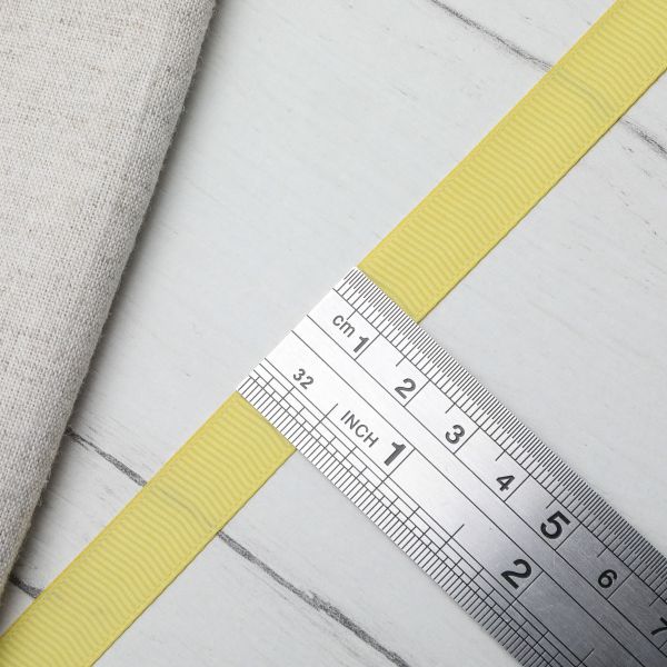 Лента репсовая (в рубчик) 12.0 мм, 18.28м, (аналог 7702720) (060 лимонный)