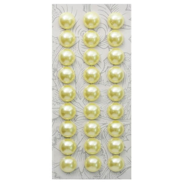 Декоративные наклейки Жемчуг, 10 мм, Astra&Craft (Z22 лимонный)