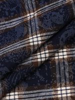 Фланель рубашечная вареная 150 г/м², 150 см / 2 метра, TBY.Fl.C751 синий