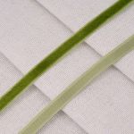 Лента бархатная (тесьма) 06.0 мм / 32.9±2 метров, 0081-0701, 158 зеленый