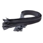 Молния спираль (витая) Т3 (3 мм) 1 зам., н/раз., 50 см, п/автомат, 275 серый, 10 шт