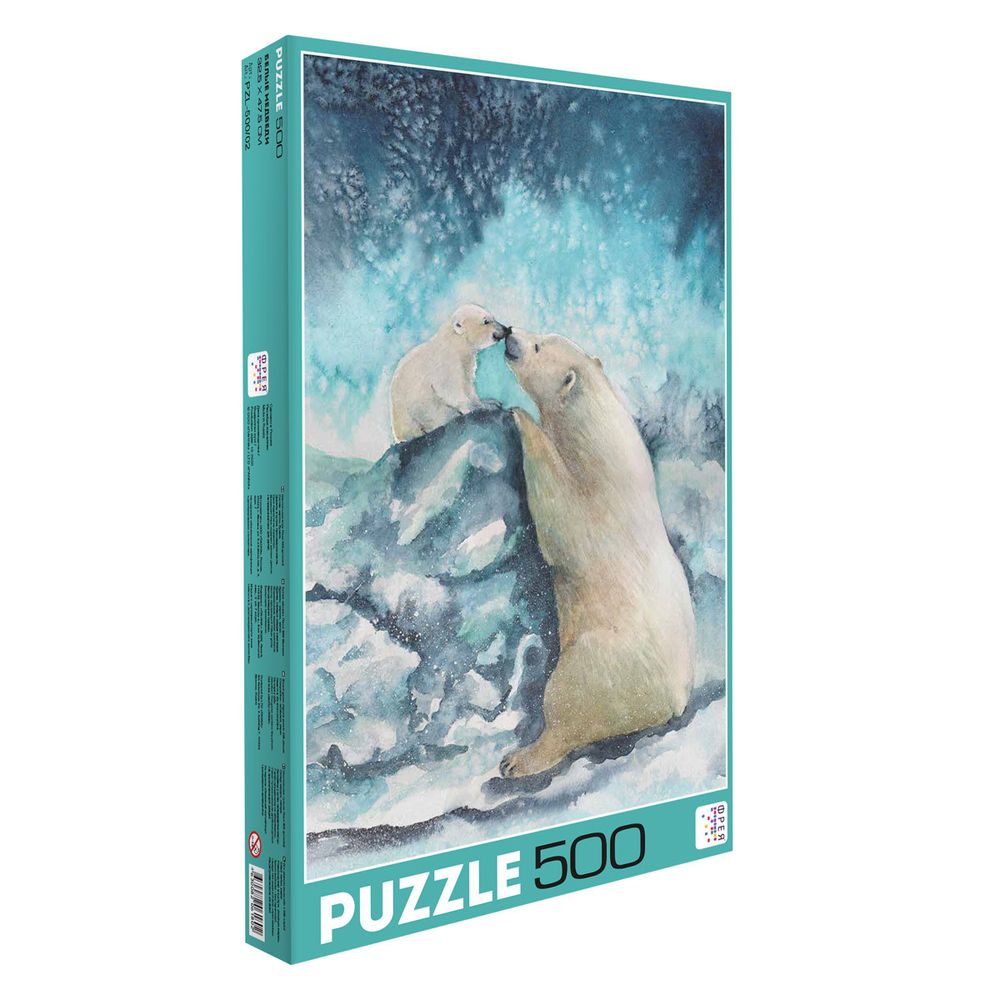 Пазл 500 элементов, Белые медведи, PZL-500/02, Фрея