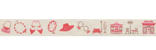 Лента хлопок с рисунком 20.0 мм / 5 шт по 3 метра, C2_098/069/076 Винтаж, CLP-203 Gamma