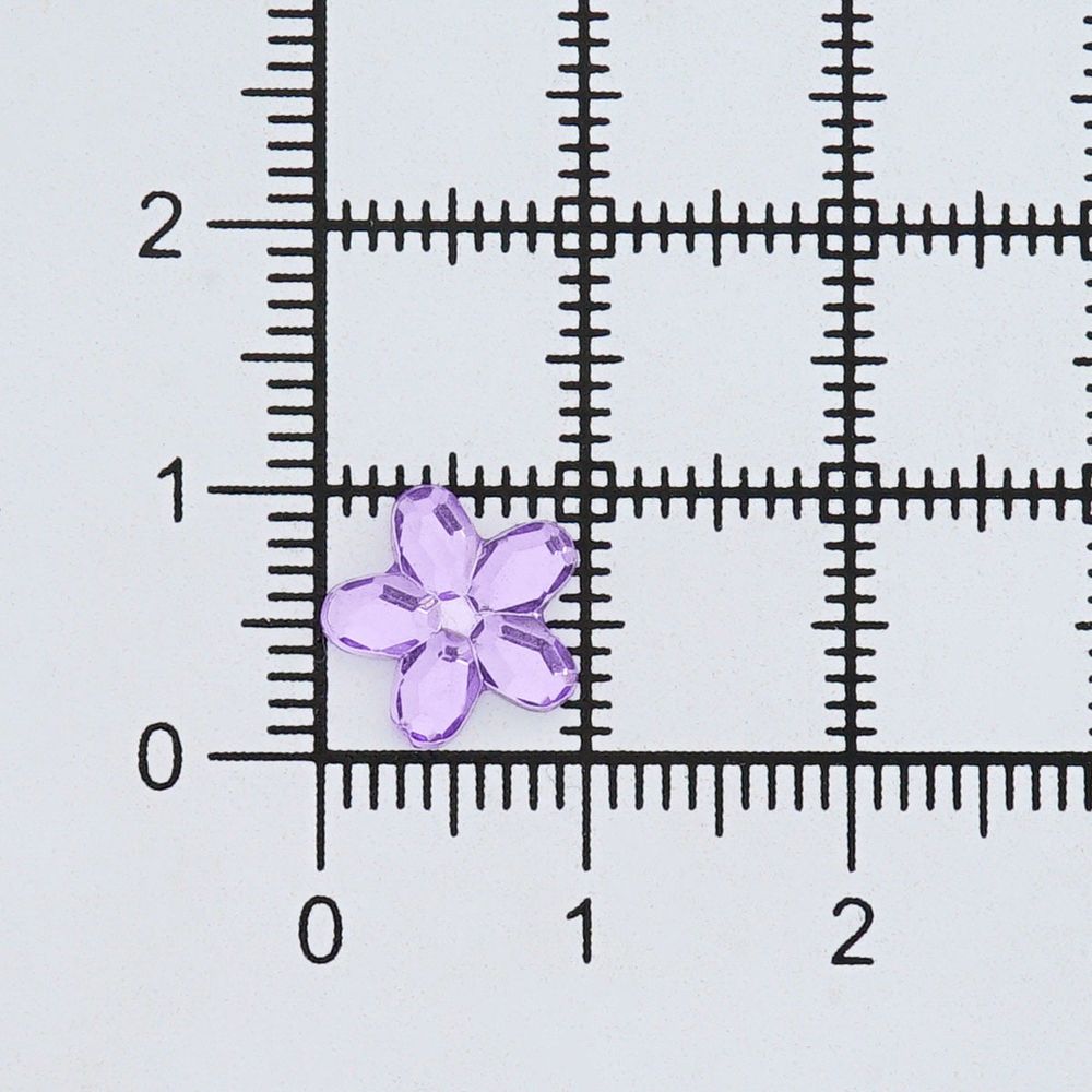 Кабошон декор подарков Цветы 10 мм, 15 шт, сиреневый, Dress it up