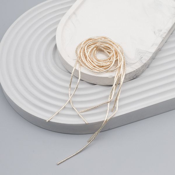 Трунцал Бамбук светлое-золото 2 мм, 5±0.1 грамм, ТБ005НН2