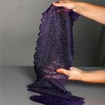 Кружево бельевое эластичное 180 мм / 25 метров, TBY.L1351, цв.L2817 фиолетовый, Kruzhevo