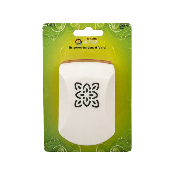 Дырокол фигурный, окно 3,2 см, Астра, 116
