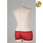 Кружево бельевое эластичное 180 мм / 25 м, 263, цв.100 красный, Kruzhevo